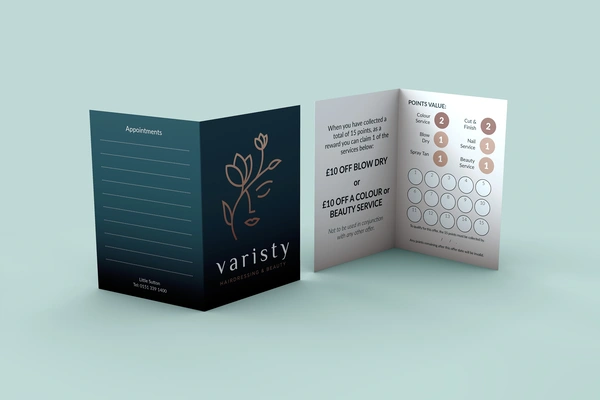  Long Edge Folded Portrait Business Card